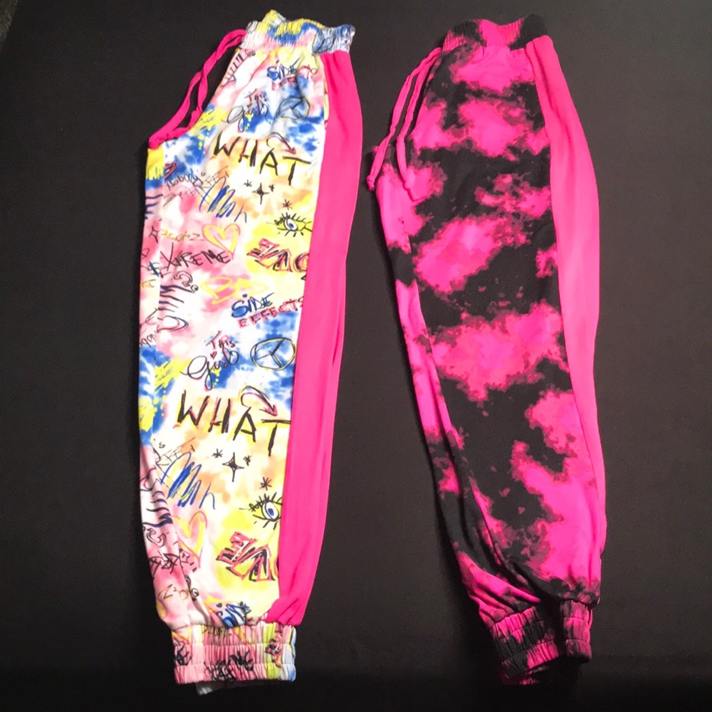 Girls 2 Pair Fleece Pants